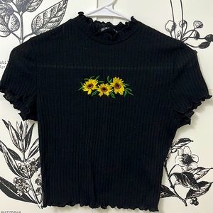 Adorable Printed Crop Top!